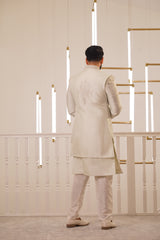 IVORY DOUBLE LAYER SHERWANI