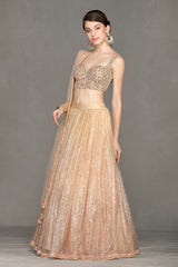 Golden Shimmer Lehenga