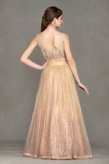 Golden Shimmer Lehenga