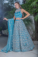Turquoise Lehenga