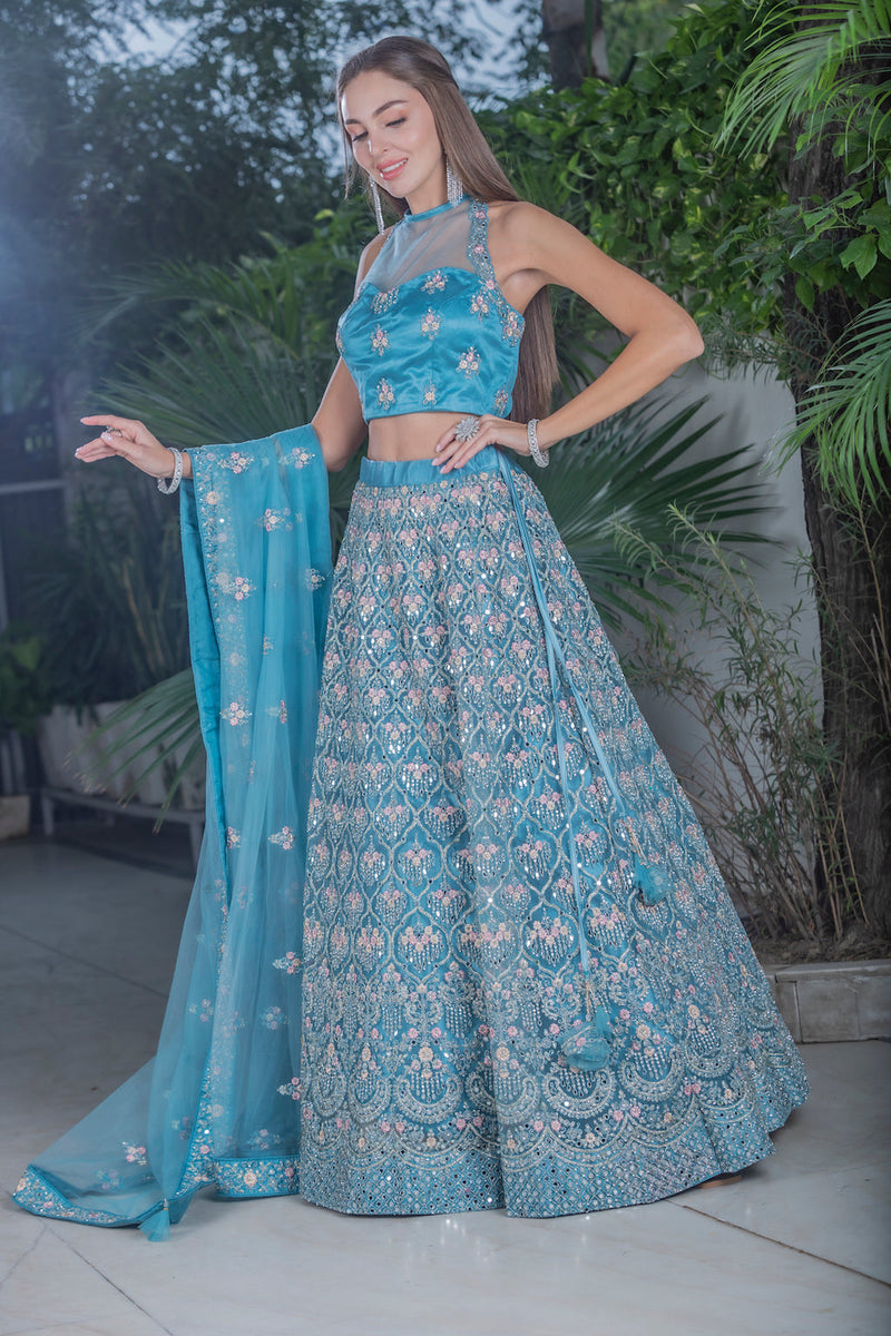 Turquoise Lehenga