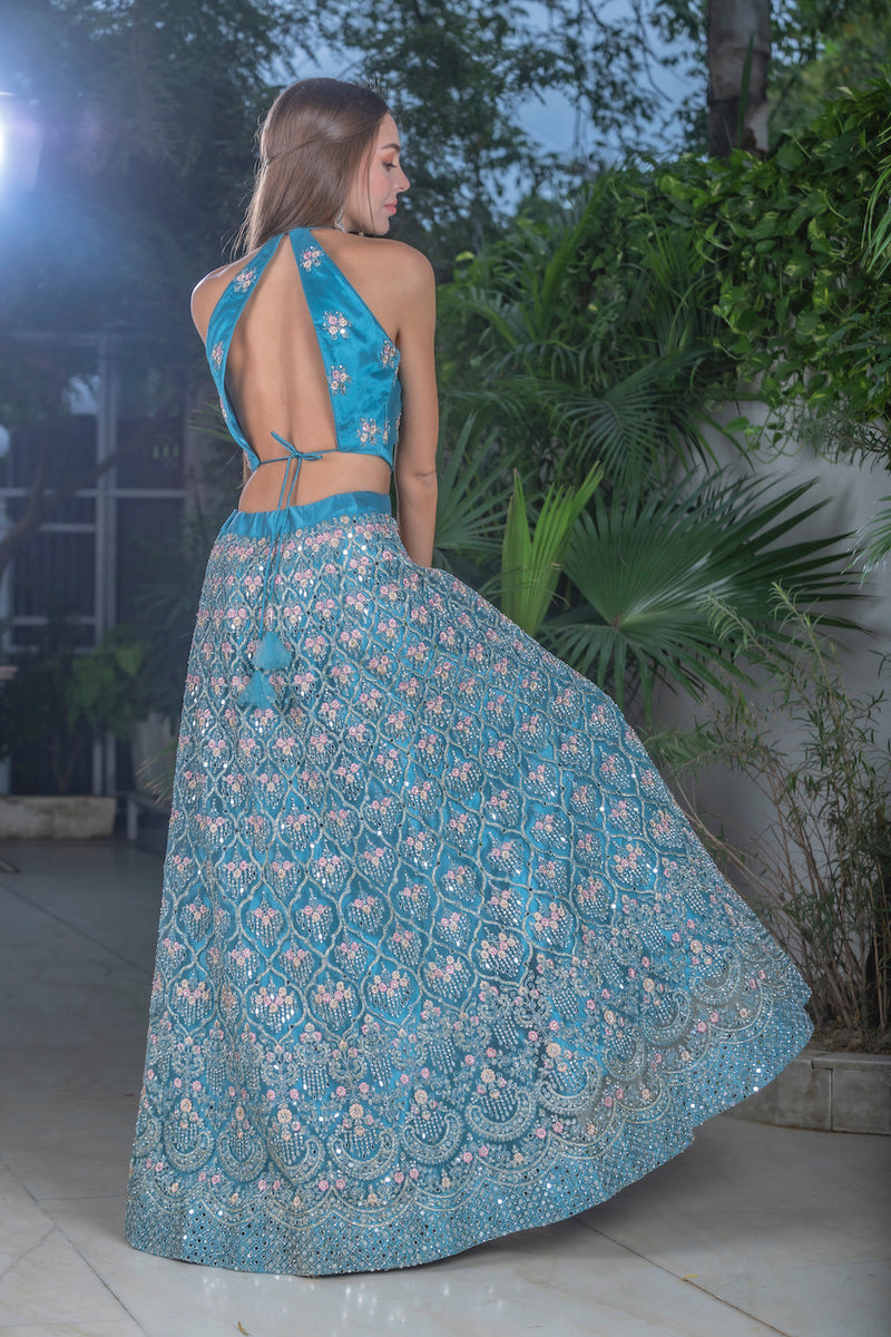 Turquoise Lehenga