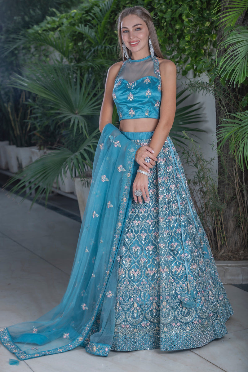 Turquoise Lehenga