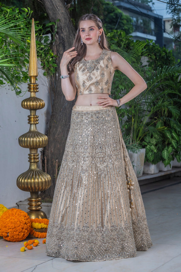 Nude Lehenga