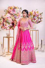 Bridal Fushia Pink Outfit