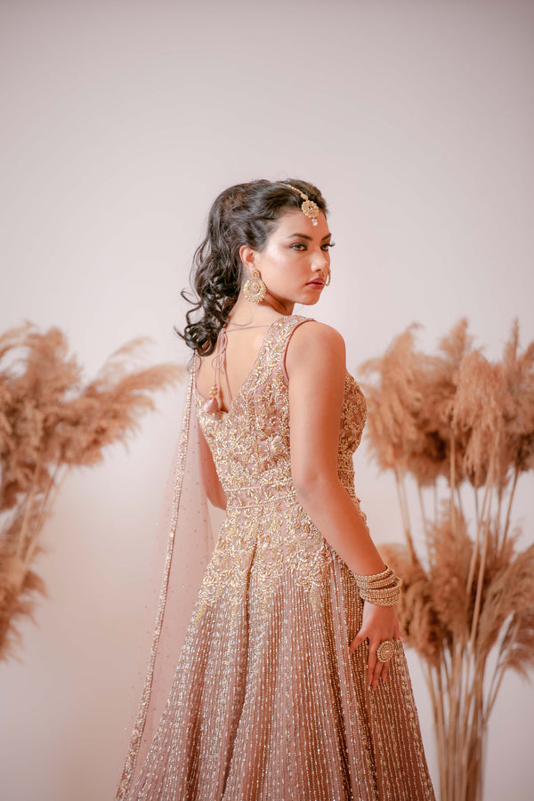 Jacket Style Gown with Skirt