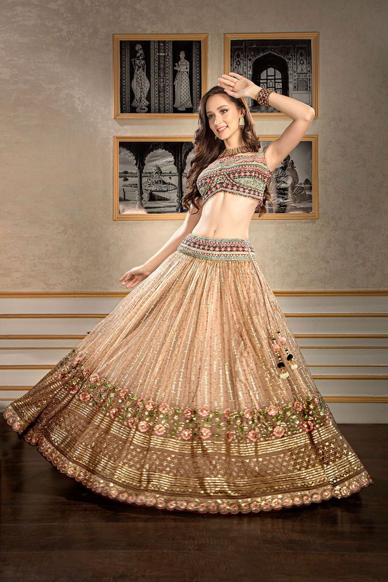 Embroidered Top with Skirt