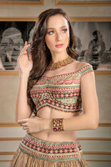 Embroidered Top with Skirt