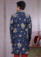 Traditional Maroon Sherwani