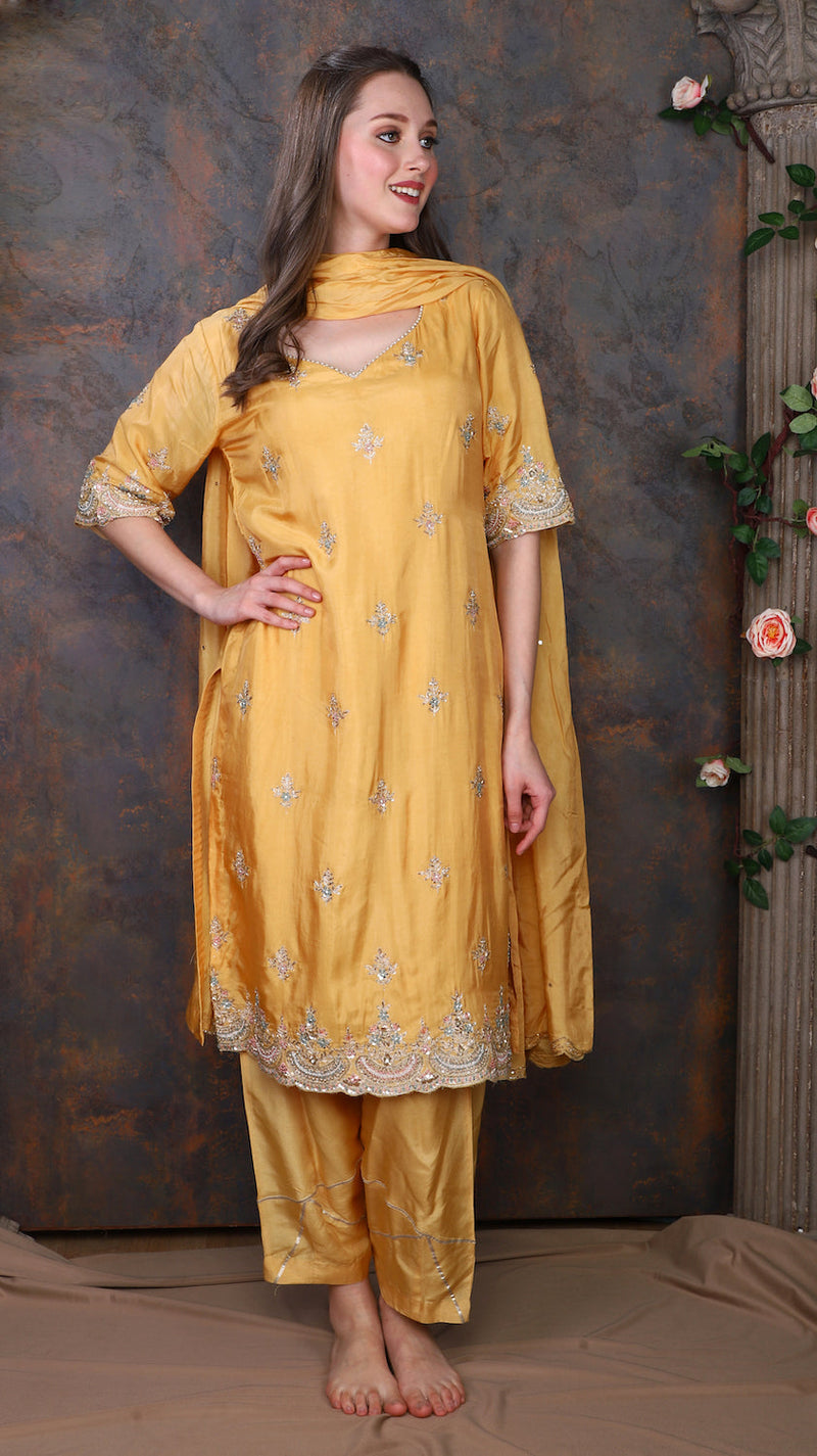 Musturd Yellow Suit