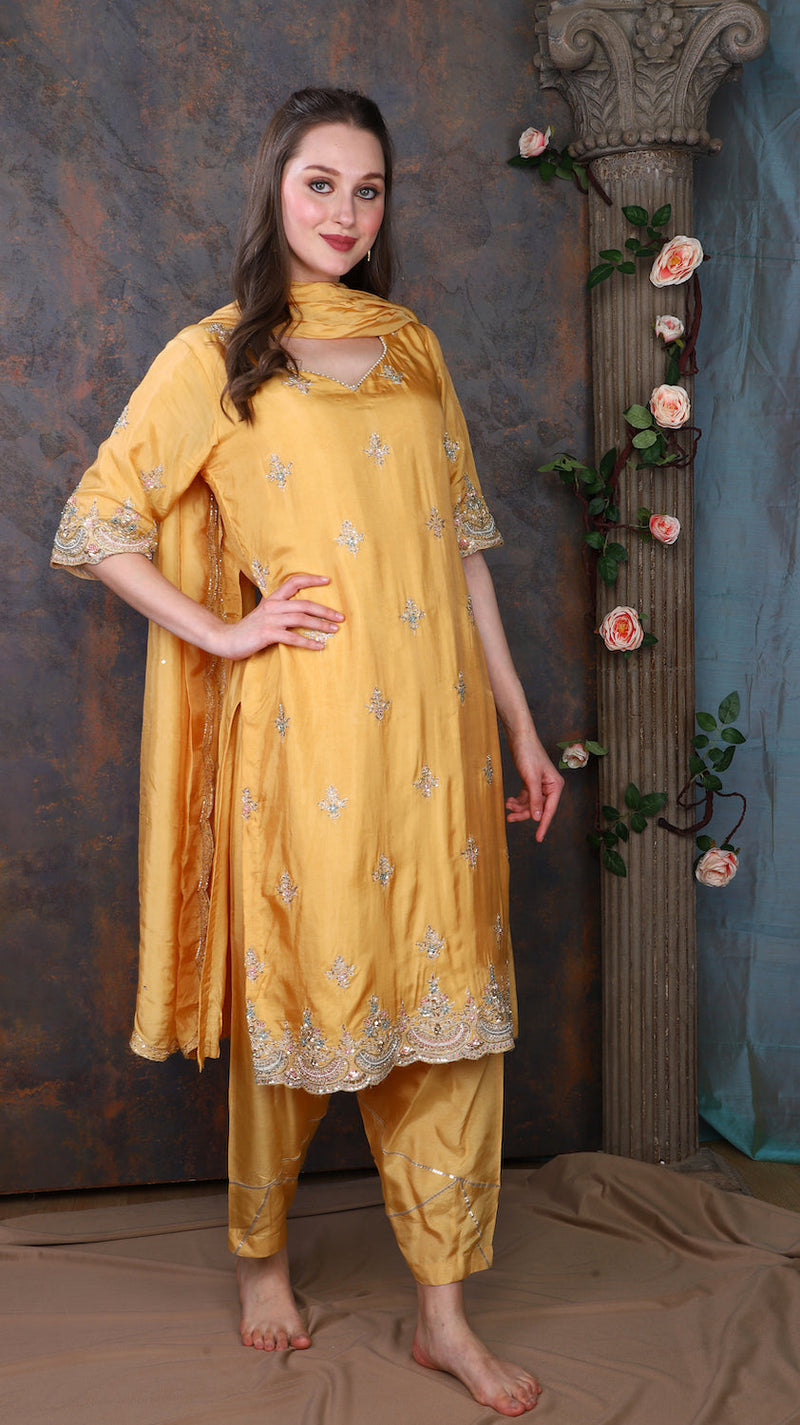 Musturd Yellow Suit