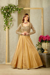 Stylish Mirror embroidered top, skirt with jacket