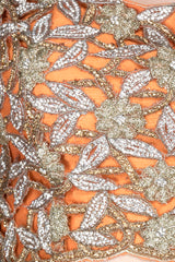 Burnt Orange Colour Lehenga Top And Dupatta With Cutwork Top