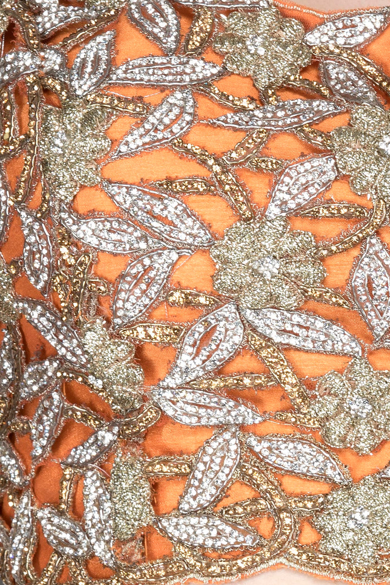 Burnt Orange Colour Lehenga Top And Dupatta With Cutwork Top