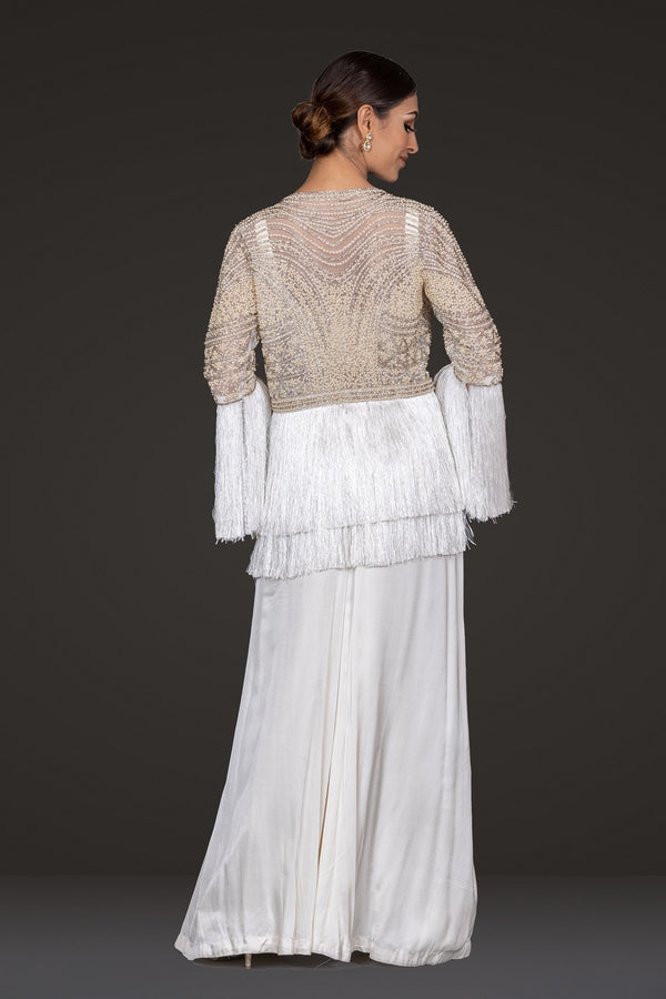 Stylish Jacket with Fringes