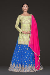 Mehendi Kameez and Lehenga