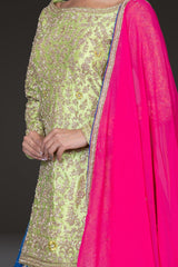 Mehendi Kameez and Lehenga